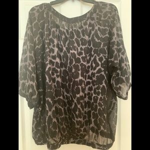 The Limited Leopard Print Blouse Sz L
